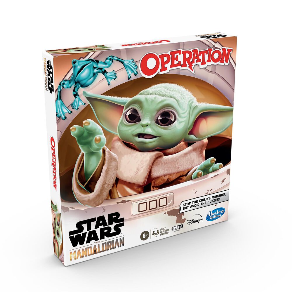 Hasbro Operation Game: Star Wars The Mandalorian Edition Board Game for Kids, , large