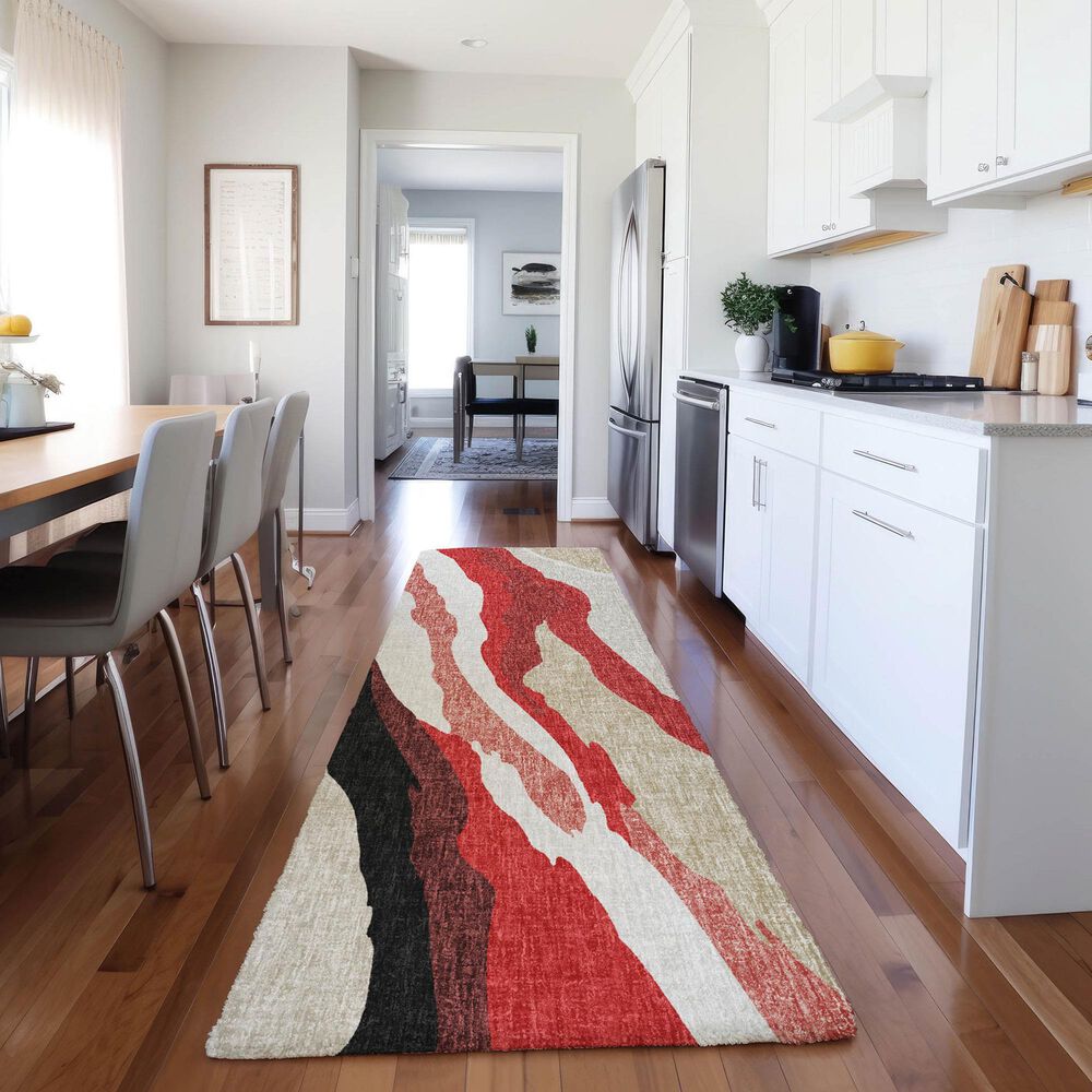 Dalyn Rug Company Lorenzo LN4 Red 2&#39;3&quot; x 7&#39;6&quot; Runner, , large
