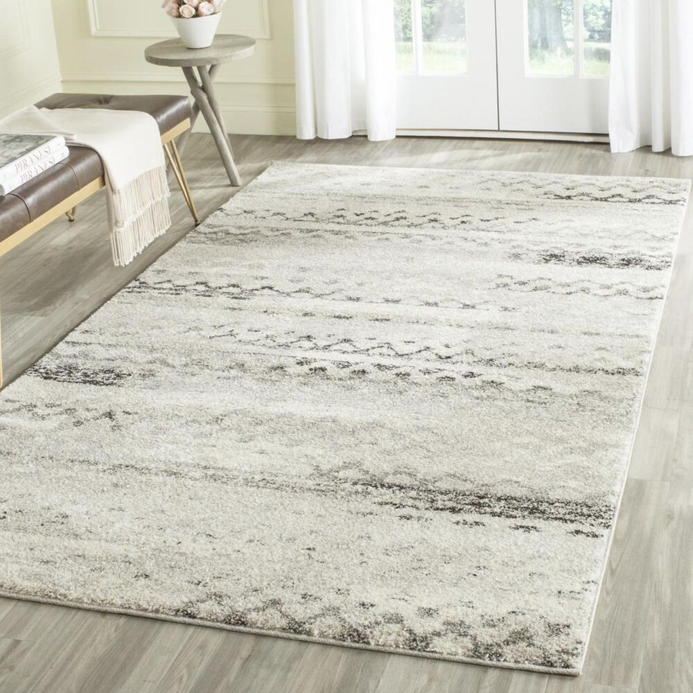 Safavieh Retro RET2136-1180 3&#39; x 5&#39; Cream and Grey Area Rug, , large