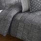 BCP Home Halifax 3-Piece Queen Comforter Set in Charcoal and Grey, , large
