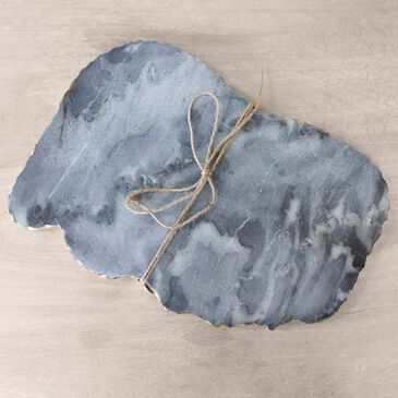 The Royal Standard 15" Metz Marble Serving Board in Grey and Gold, , large