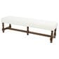 Maple and Jade Home Bench with Turned Legs in Varnished Brown, , large