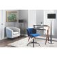 Lumisource Archer Desk in Grey/Walnut, , large