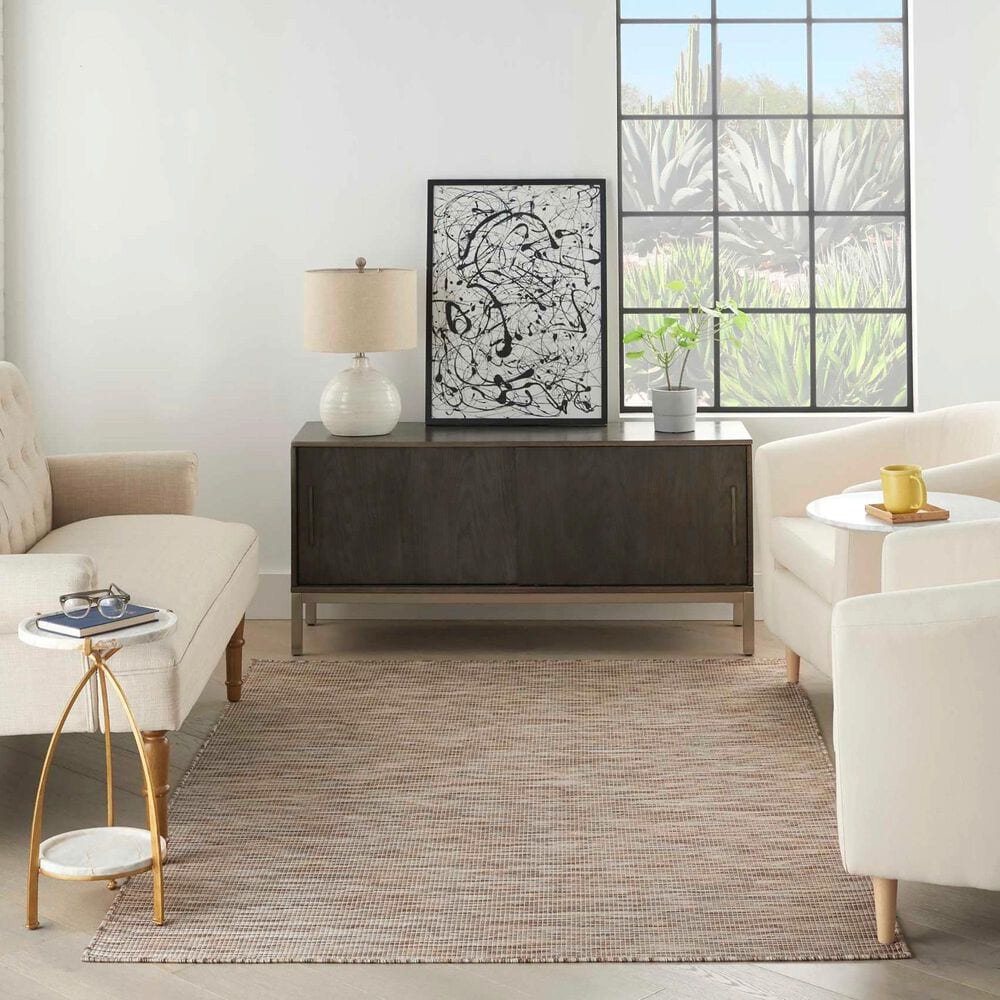 Nourison Positano 3&#39; x 5&#39; Beige Indoor/Outdoor Area Rug, , large