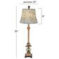 Maple and Jade Buffet Lamp in Shiny Gold, , large
