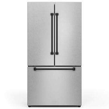 THOR KITCHEN Gordon Ramsay 20.3 Cu. Ft. Counter Depth French Door Refrigerator with Black Handle Kit in Stainless Steel, , large