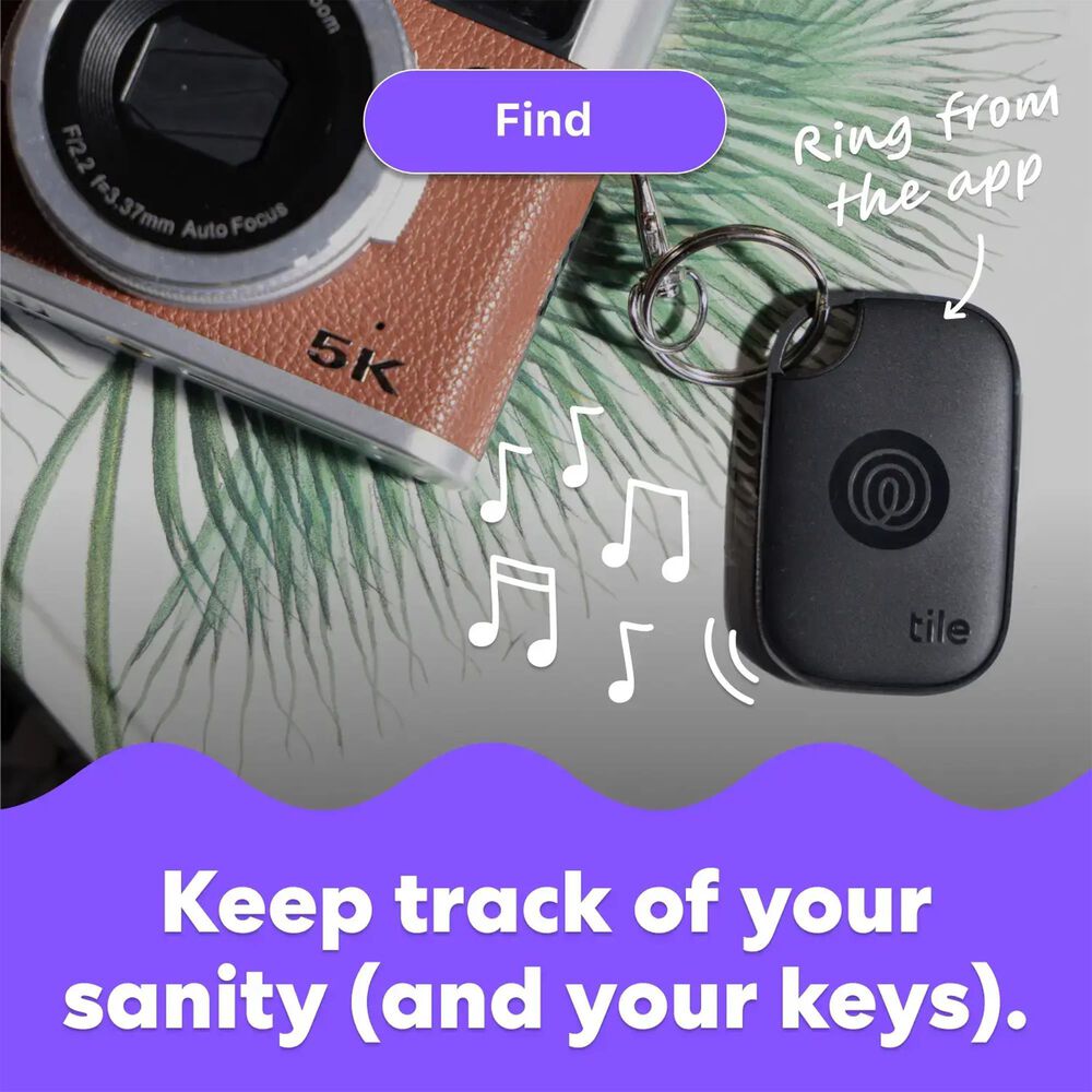 Tile by Life360 Tile Pro - Bluetooth Tracker - 2 Pack - Black/White, , large