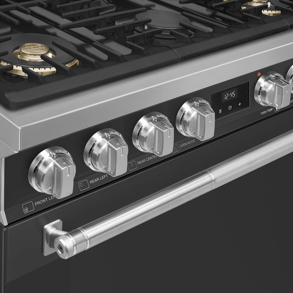 SMEG Professional 36" Gas Range in Matte Black, , large