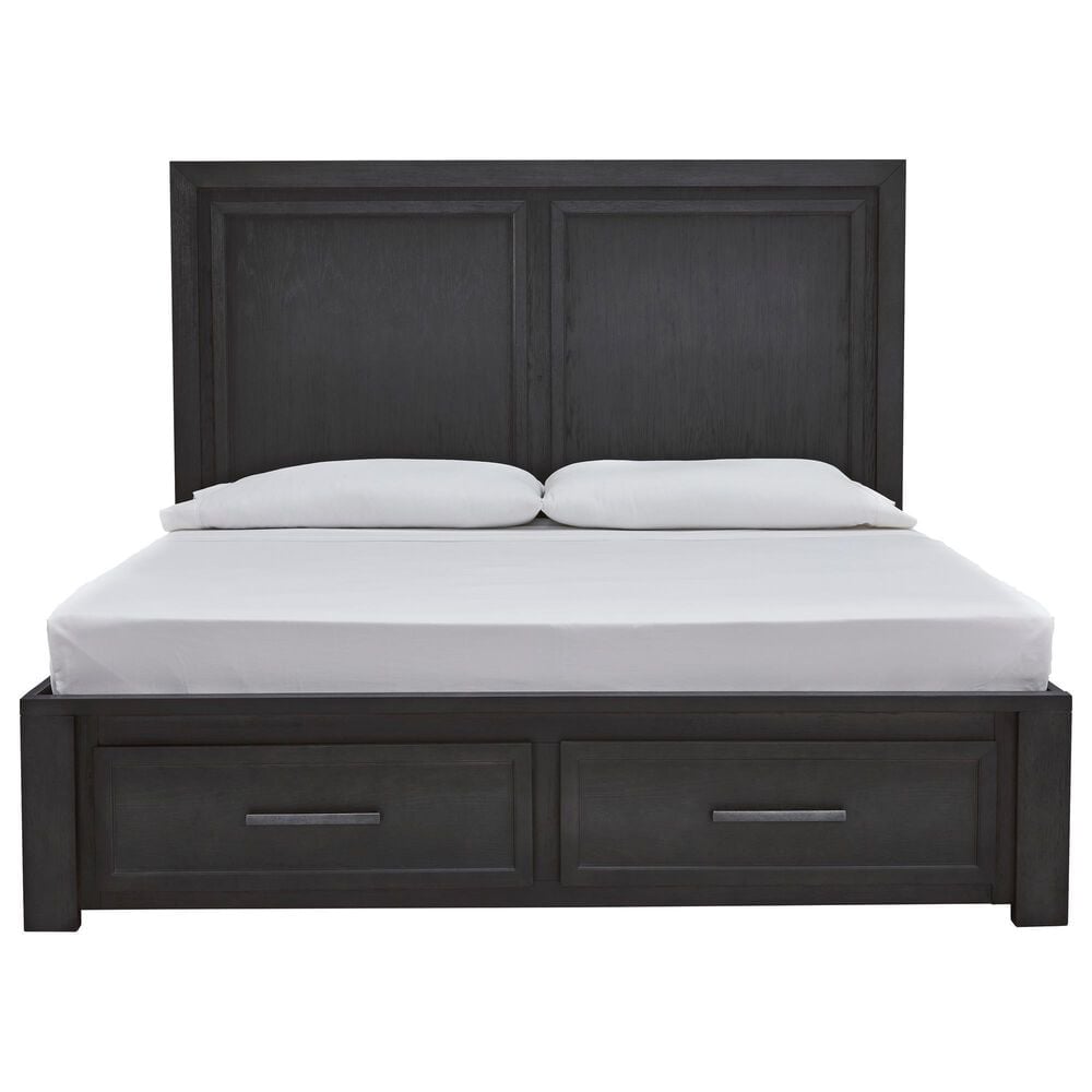 Millenium Foyland King Storage Bed in Black and Brown, , large