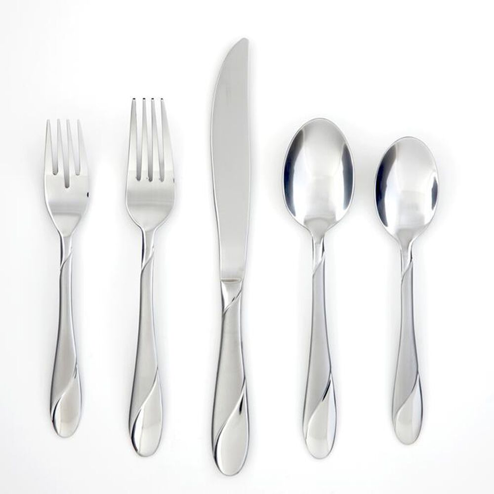 Cambridge Silversmiths 20pc Swirl Flatware set, , large