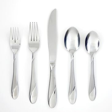 Cambridge Silversmiths 20pc Swirl Flatware set, , large