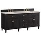 James Martin Vanities Lorelai 72" Double Vanity in Black Onyx with 3 cm Eternal Jasmine Pearl Quartz Top, , large