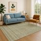 37B Soft Essentials Striped Olive 8" x 10" Indoor/Outdoor Area Rug, , large