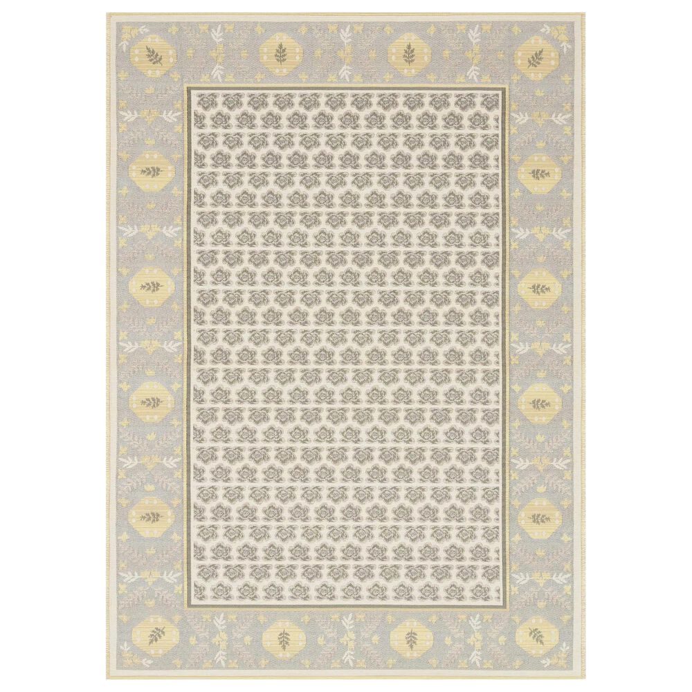 Rifle Paper Co. Amelie 6"7" x 9"4" RP Geometric Rose Natural Area Rug, , large