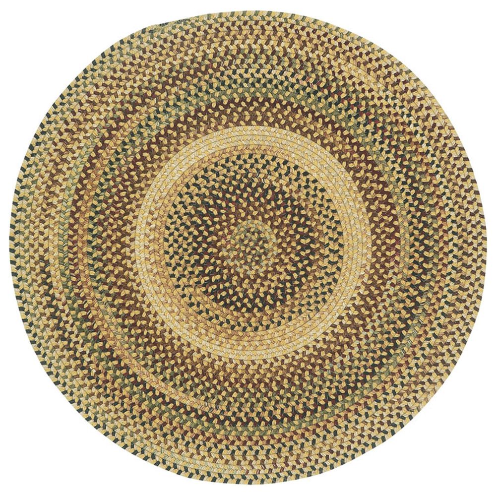 Capel Gramercy 0070-100 9"6" Round Gold Area Rug, , large