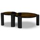 Four Hands Rover Nesting Table in Amber Cast Glass and Black Antique, , large