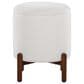 Lumisource Daniella Storage Ottoman in White, , large