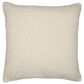 L.R. Home Boucle 18" x 18" Throw Pillow in Ivory, , large