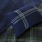 Hampton Park Brody 4-Piece Full/Queen Quilt Set in Blue, Green and White, , large