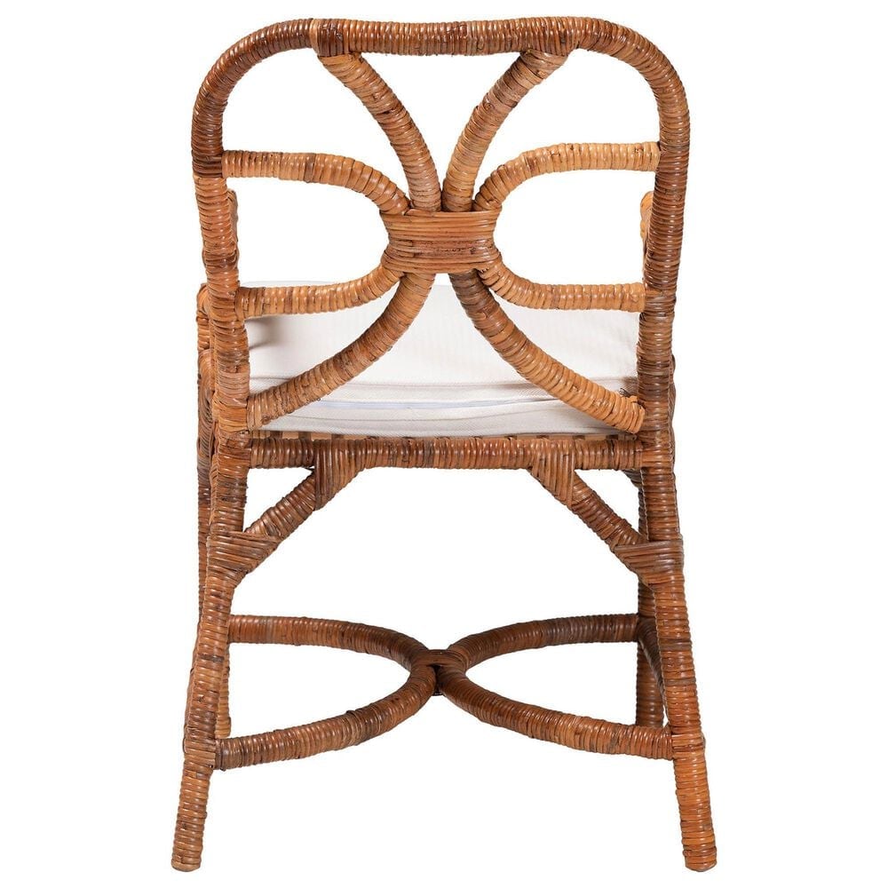 Baxton Studio Alondra Arm Chair in Light Honey, , large
