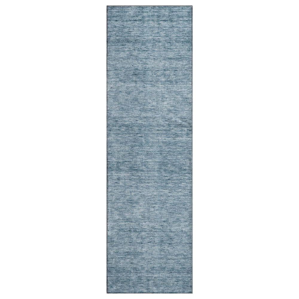 Dalyn Rug Company Soft Essentials Solid Denim 2"3" x 7"6" Indoor/Outdoor Runner, , large
