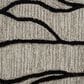 Feizy Enzo 5" x 8" Black and Taupe Area Rug, , large