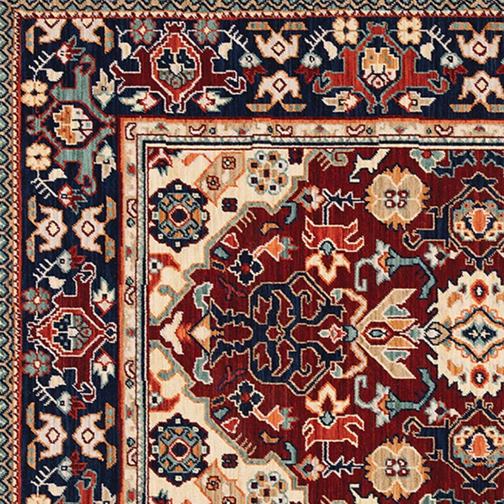 Oriental Weavers Lilihan Oriental 2062R 7&#39;10&quot; x 10&#39;10&quot; Red Area Rug, , large