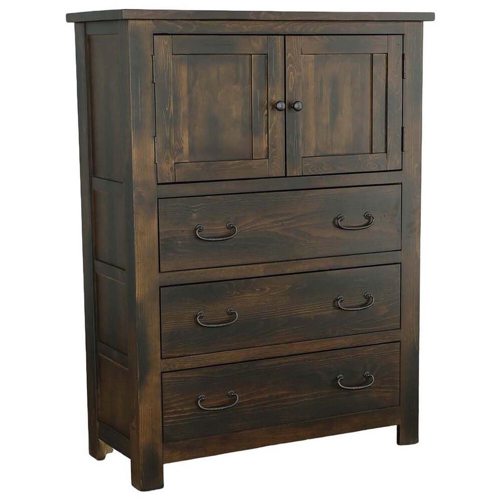 Tiddal Home Woodbury 3-Drawer Door Chest in Vintage Pine, , large