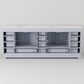 Lexora Home Dukes 84" Double Bathroom Vanity in Dark Grey with 2 cm White Cultured Marble Top and Rectangular Sinks, , large