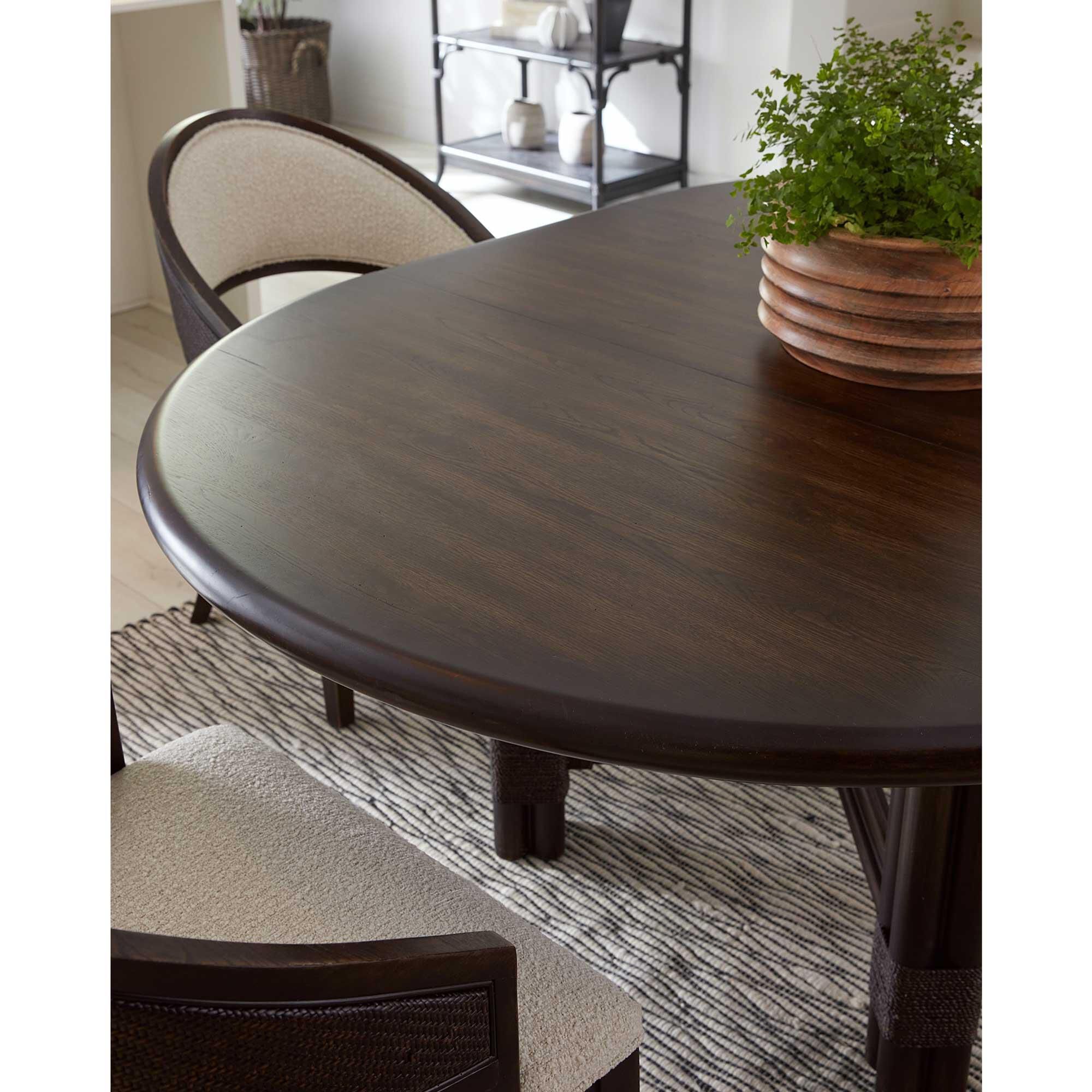 Black rattan dining table only sales
