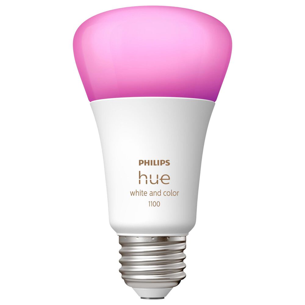 Philips E26 Color Ambiance Smart LED Bulb in White, , large
