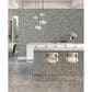 Dal-Tile Miramo Oyster 2" x 5" Picket Undulated on 12.25" x 11.125" Ceramic Mosaic Sheet, , large