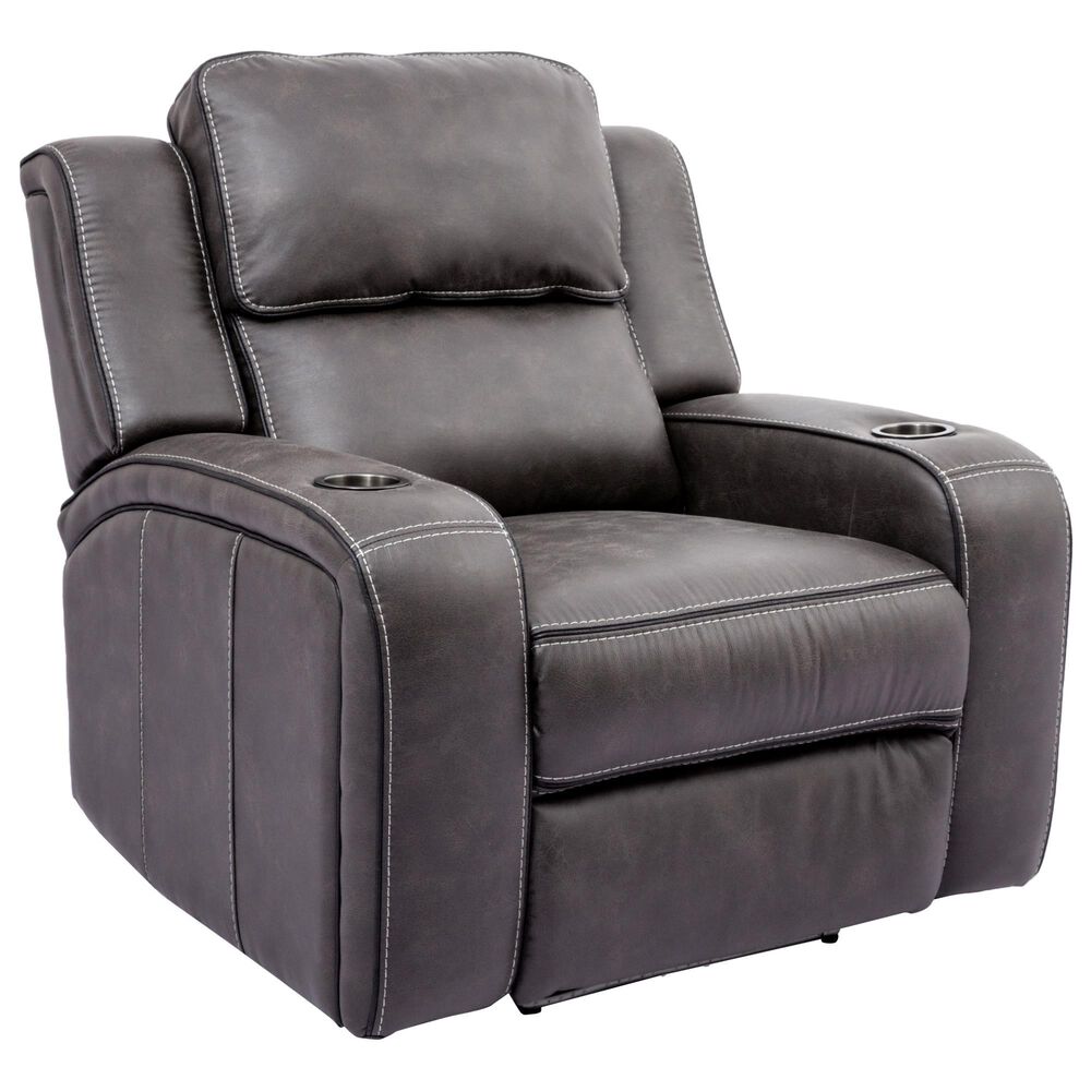 Oxford Furniture 2-Piece Power Reclining Living Room Set in in Cowboy Granite, , large