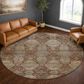 Dalyn Rug Company Aristo Burgundy 8" Round Area Rug, , large