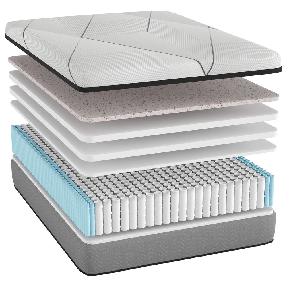 Harvest Sleep Rose Plush Hybrid California King Mattress in a Box, , large