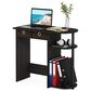 HOMLUX 32" Computer Desk with Two Drawers in Espresso and Black, , large