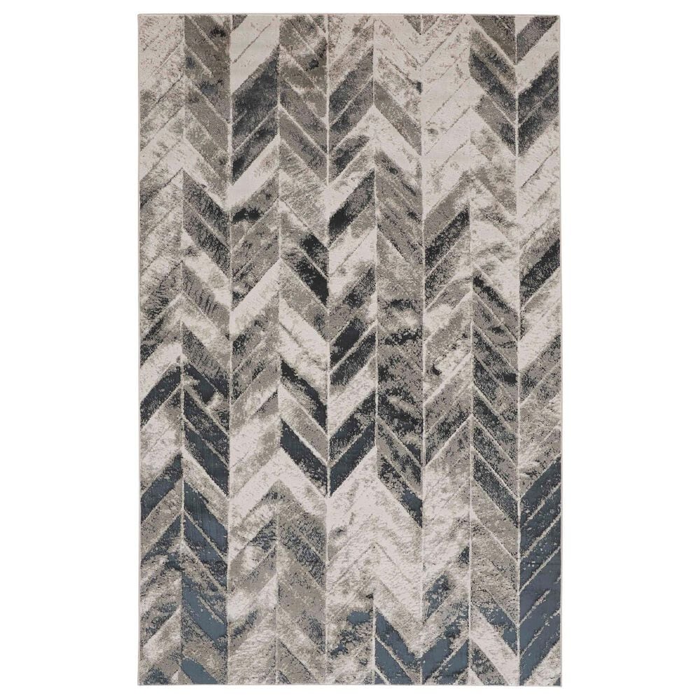 Feizy Micah 10" x 13"2" Gray and Silver Area Rug, , large