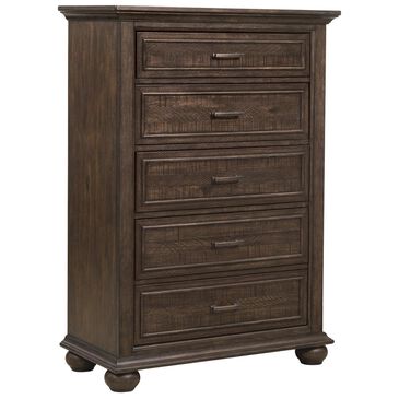 Samuel Lawrence Chatham Park 5 Drawer Chest in Chattered Tobacco, , large