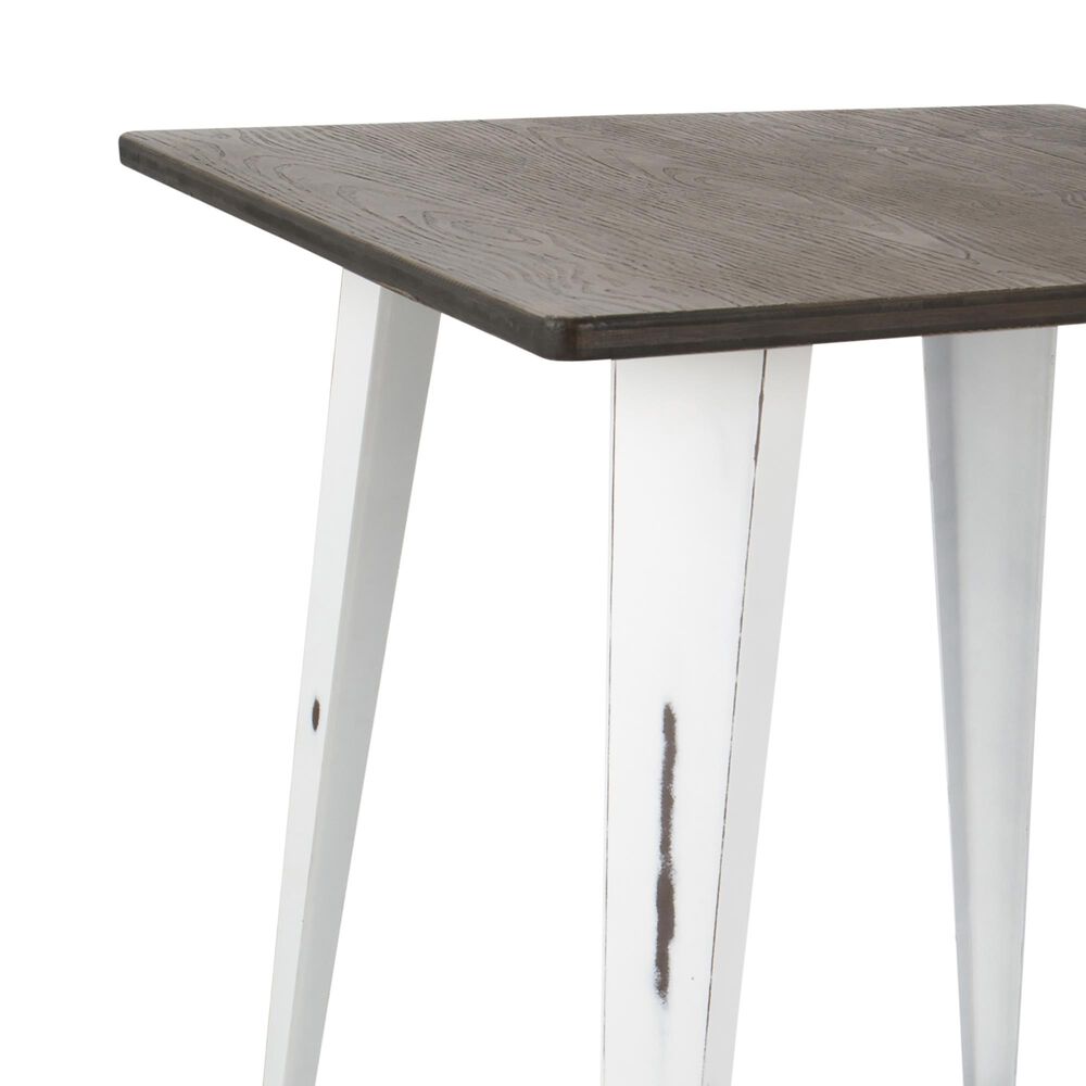 Lumisource Oregon Pub Table in Espresso and Vintage White, , large