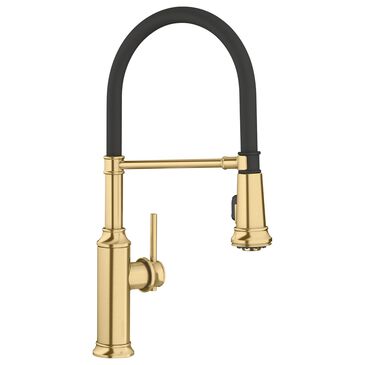 Blanco Empressa Semi Pro Kitchen Faucet 1.5 GPM in Satin Gold and Matte Black, , large