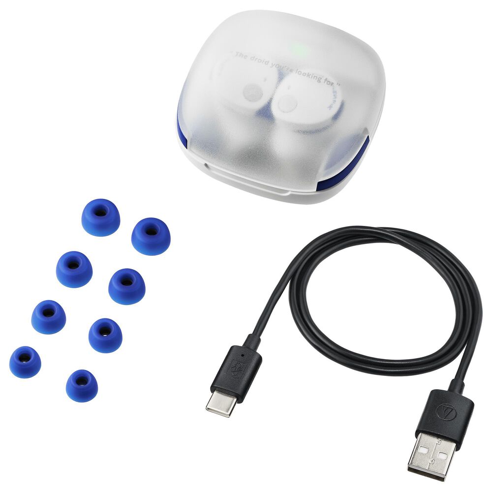 Audio-Technica R2-D2 Limited-Edition True Wireless Earbuds in White and Blue, , large