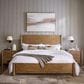 Riverside Furniture Henderson Queen Platform Panel Bed with 2 Nightstands in Toasted Pecan, , large
