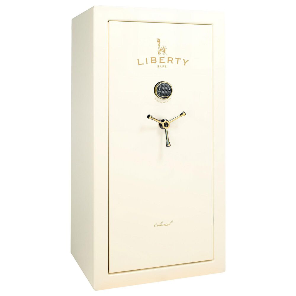 Liberty Safe Colonial 23 Gun Safe in White Gloss, , large