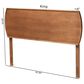 Baxton Studio Laurien King Panel Headboard in Ash Walnut, , large