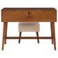 Linon Home Decor Viola Vanity with Stool in Walnut, , large