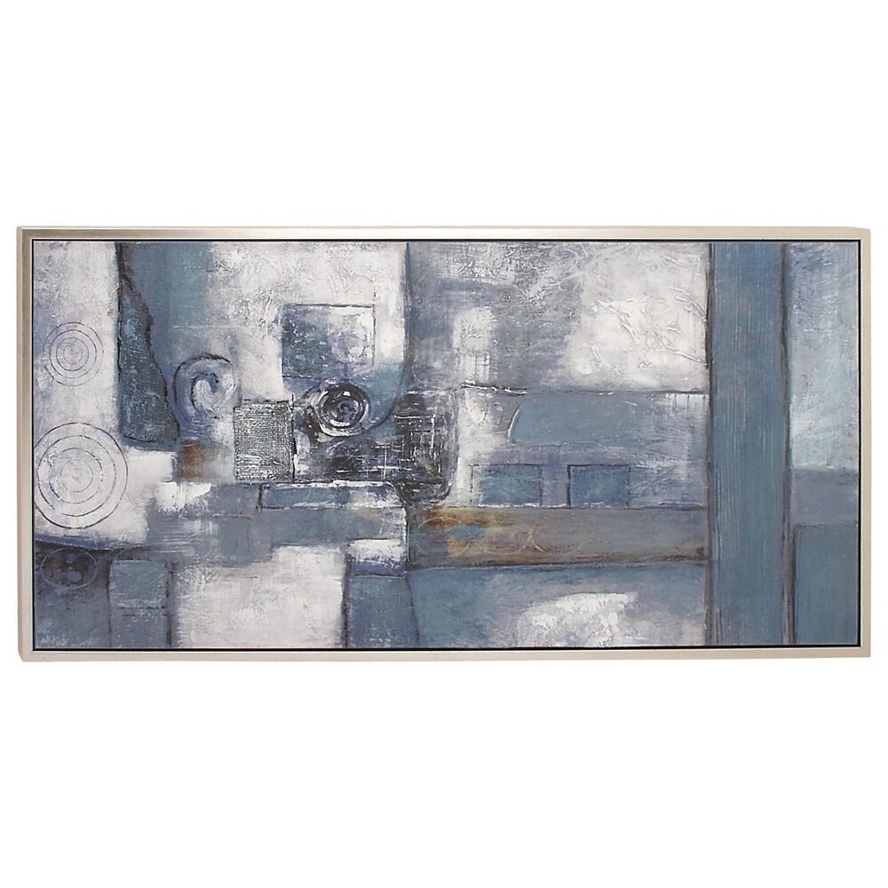 Maple and Jade 28" x 55" Abstract Wall Art in Neutral Gray, , large