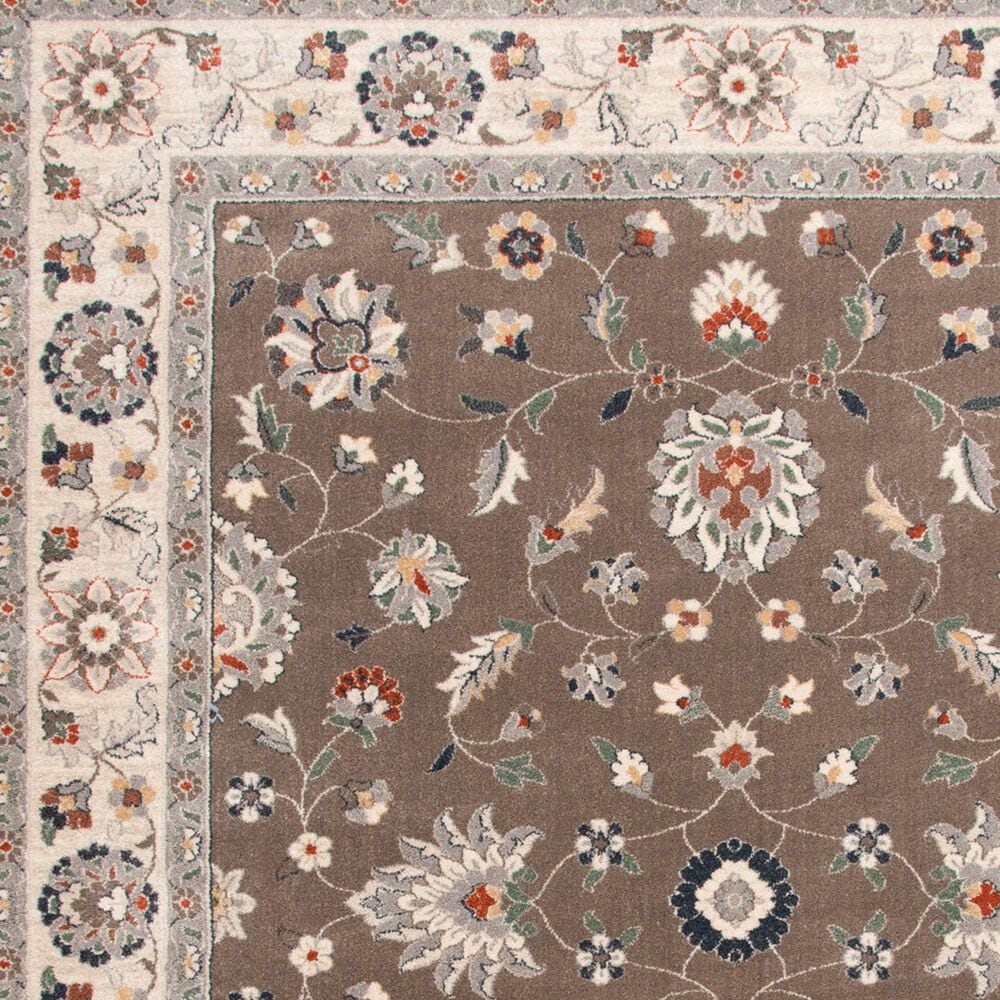 Central Oriental Minerva Maneli Latte and Alabaster 2&#39;3&quot; x 7&#39;7&quot; Runner, , large