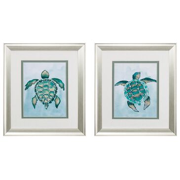 Propac Aquatic Turtle Wall Art in Green (Set of 2), , large