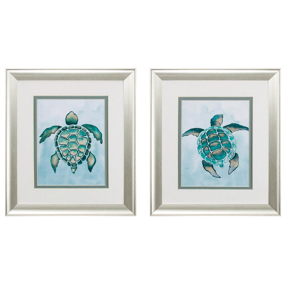 Propac Aquatic Turtle Wall Art in Green (Set of 2), , large