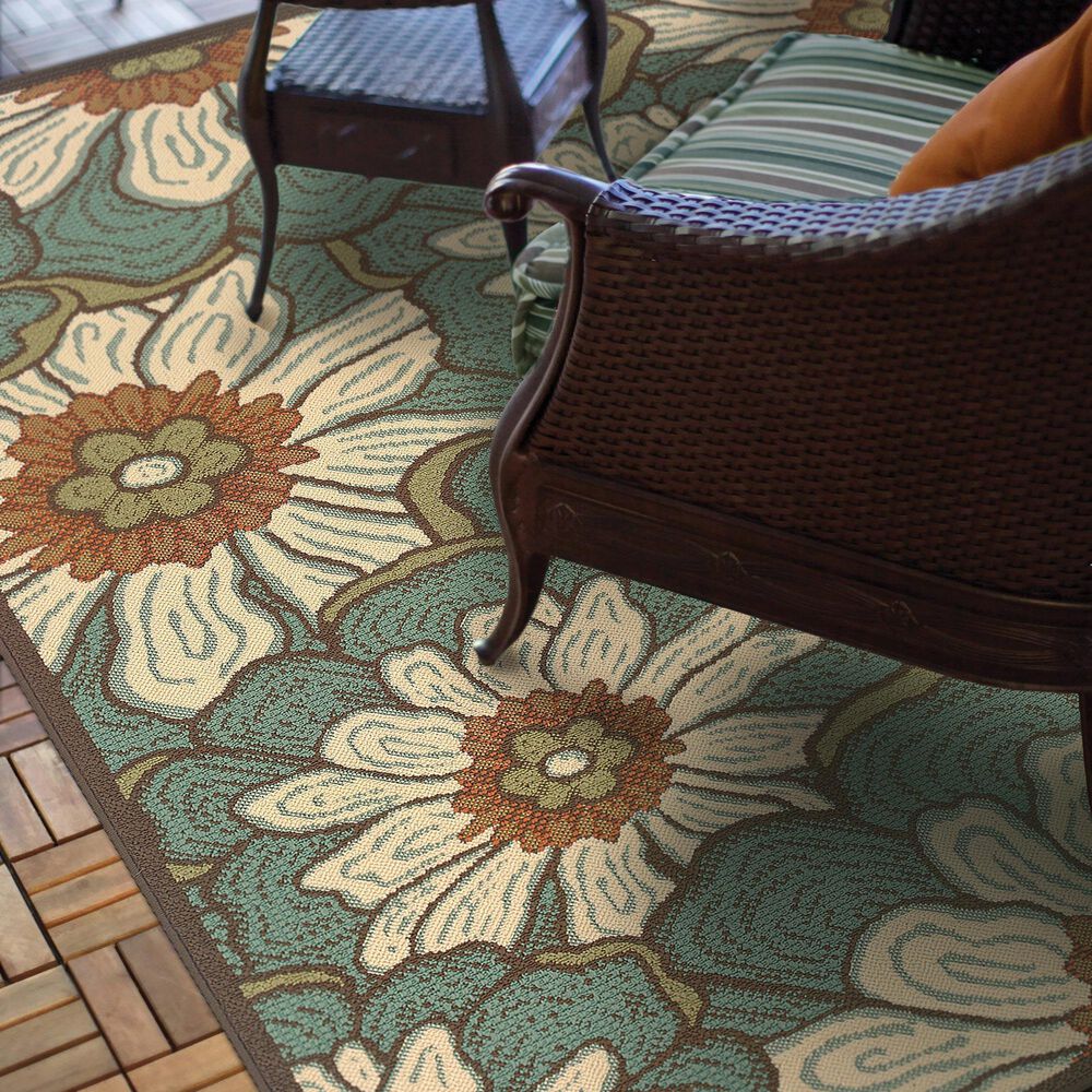 Oriental Weavers Montego 3444M Blue 5'3" x 7'6" Area Rug, , large